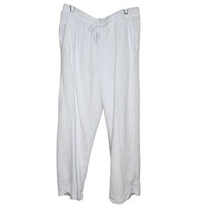 Z Supply White Lightweight Drawstring Trousers